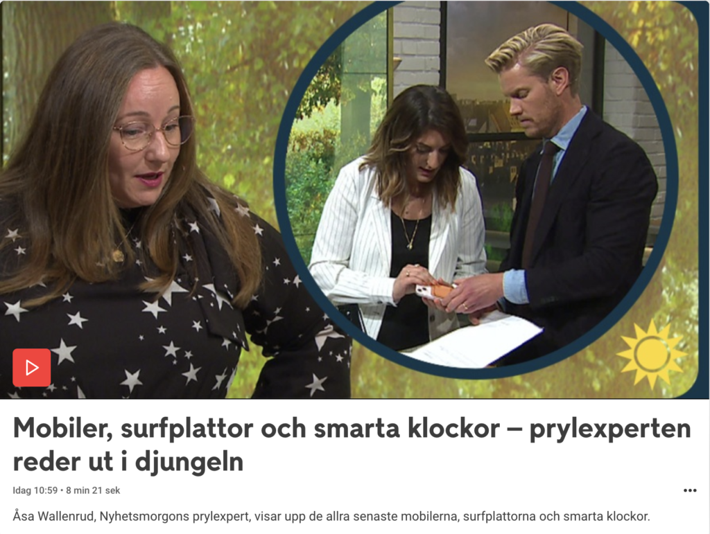 Nyheter från mobilvärlden på Nyhetsmorgon