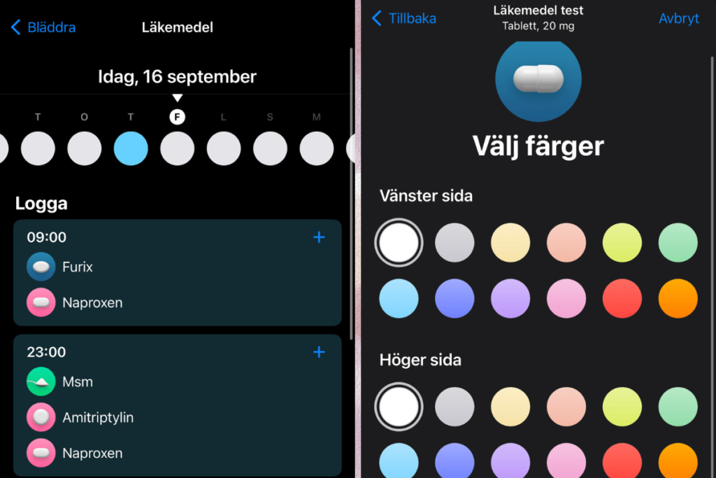 Ha koll på medicinerna med Apples Hälsa