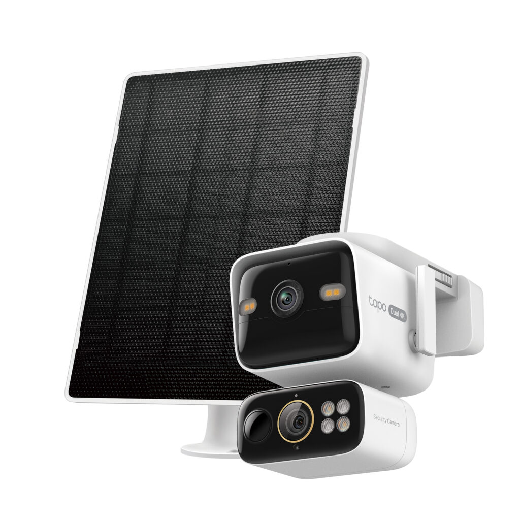 Tapo C675D Kit – avancerad 4K-övervakningskamera med två linser och solpanel